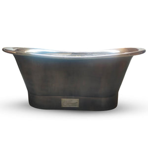 Coppersmith Nickel Interior Finish & Patinated Lead Finish Exterior with Straight Base