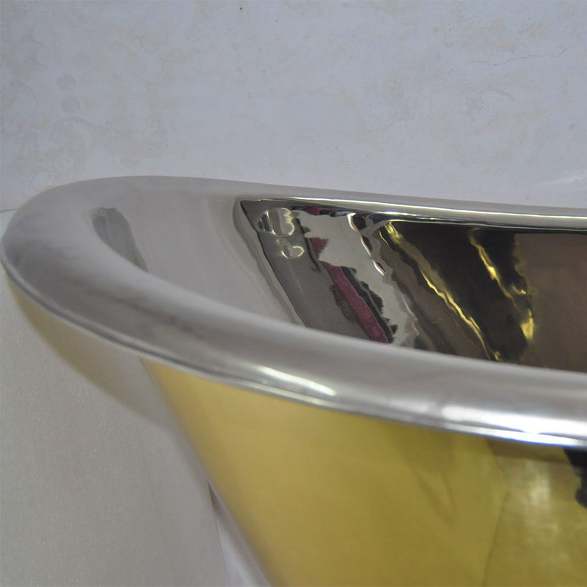 Coppersmith Clawfoot Brass Nickel Freestanding Bath