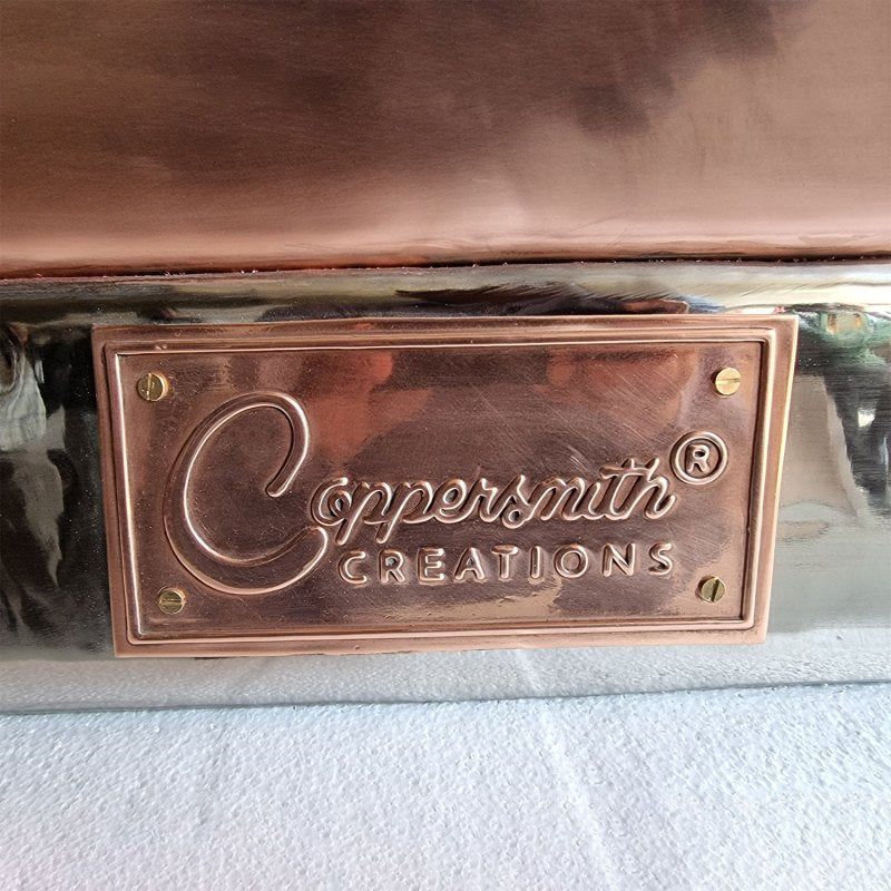 Coppersmith Creations Copper Exterior Nickel Interior Freestanding Bath