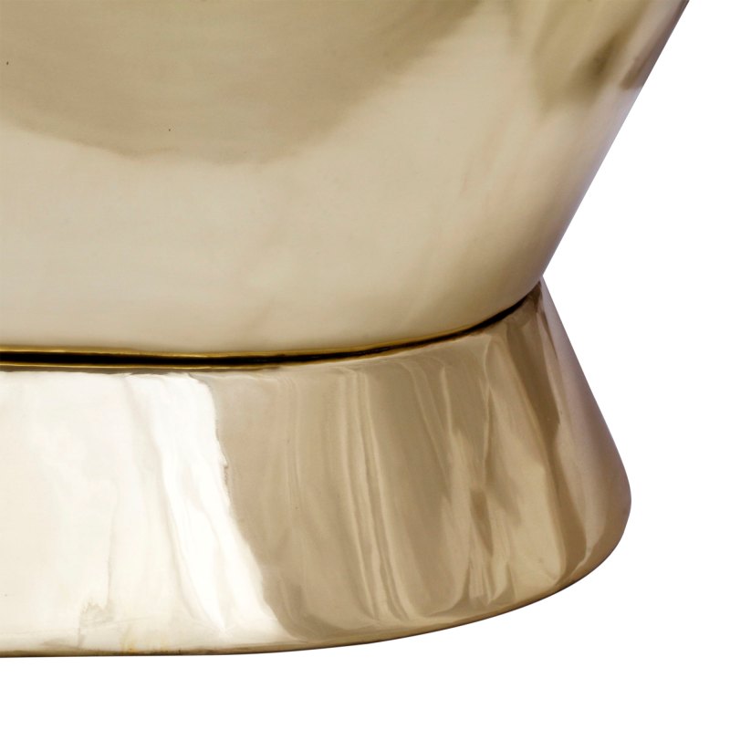 Coppersmith Polished Slanting Base Full Brass Freestanding Bath