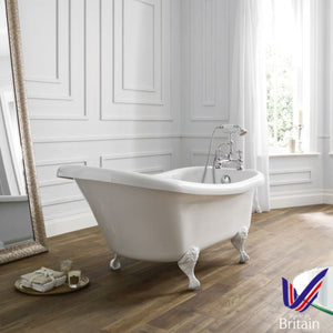 April Eldwick Clawfoot Freestanding Slipper bath 1600 x 750 NTH 74001-A1510
