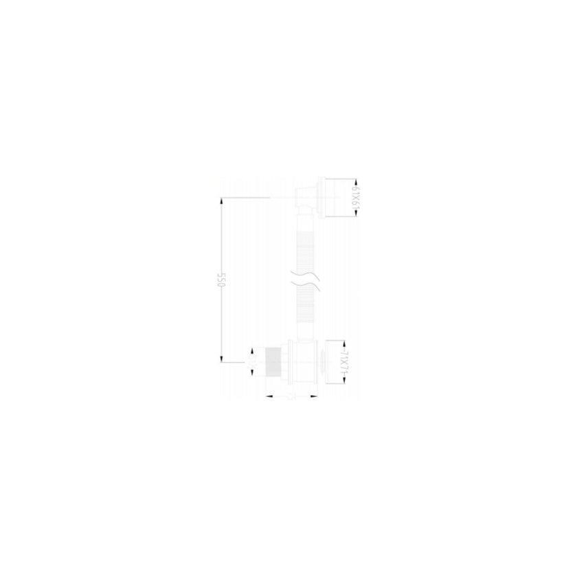 RAK Bath Overflow Filler With Clicker Waste Black in All Shapes
