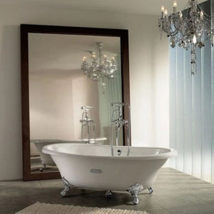 Roca Eliptico White Cast Iron Clawfoot Freestanding Bath 1700 x 850 A233650007