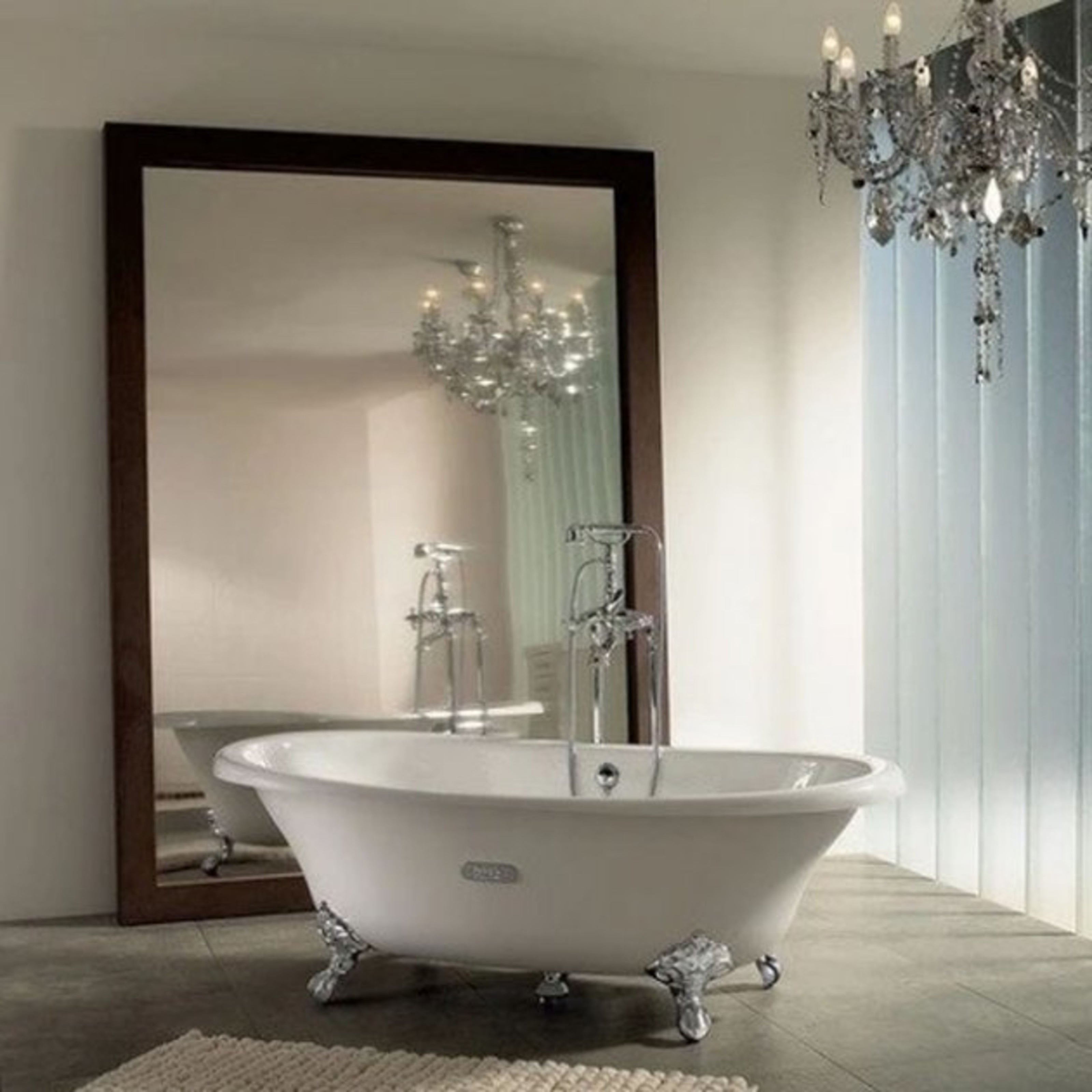 Roca Eliptico White Cast Iron Clawfoot Freestanding Bath 1700 x 850 A233650007