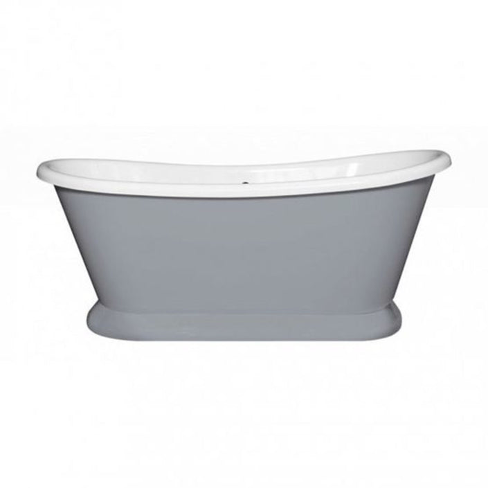 Bayswater Double Ended Boat Bath Plummett Grey 1700 x 750 BAYB119