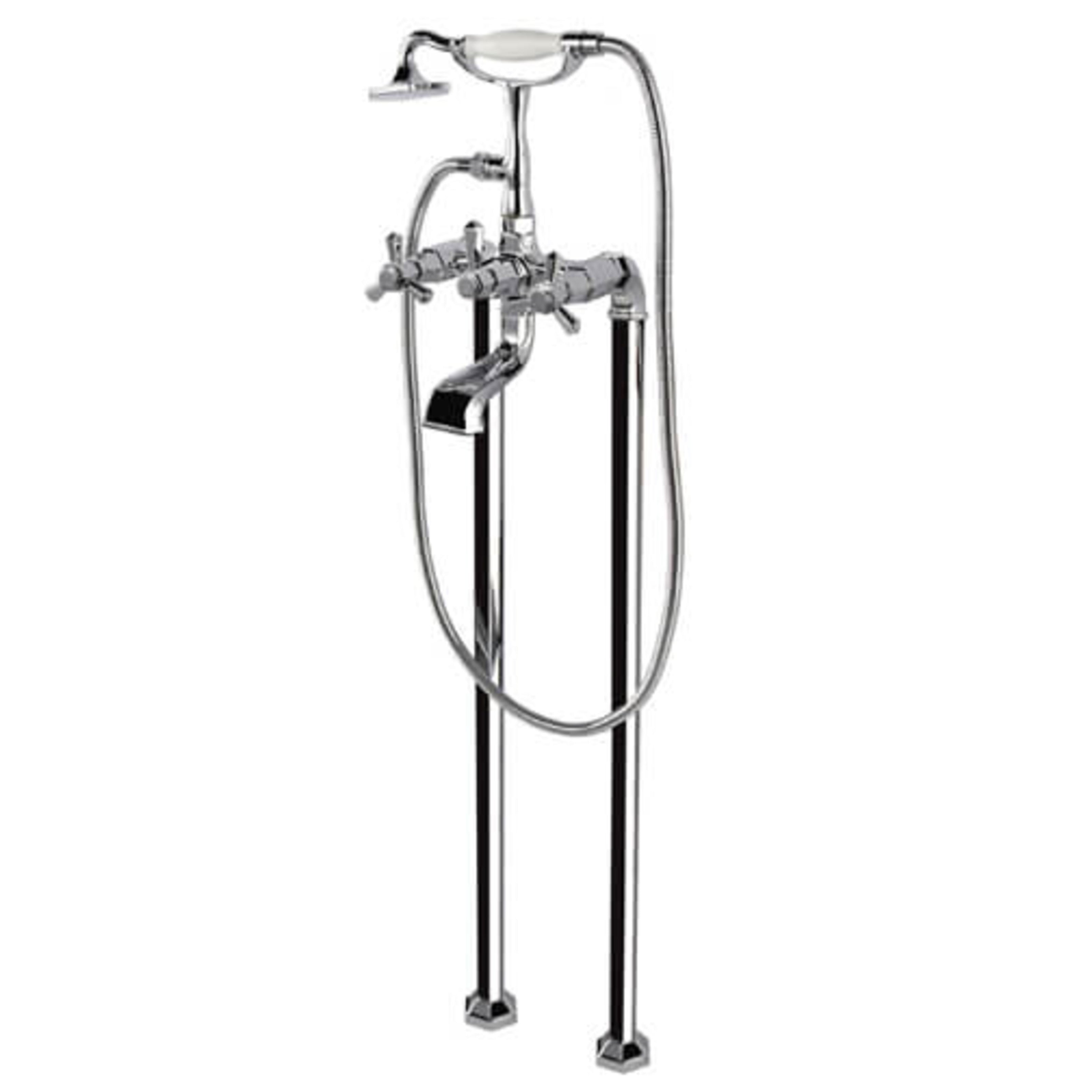 RAK Washington Freestanding Bath Shower Mixer Chrome RAKWTN3014