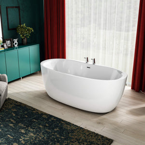 Charlotte Edwards Callisto Gloss White Freestanding Bath