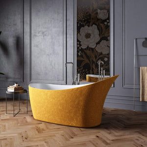 Charlotte Edwards Portobello Sparkling Gold Freestanding Bath - bathlux.co.uk