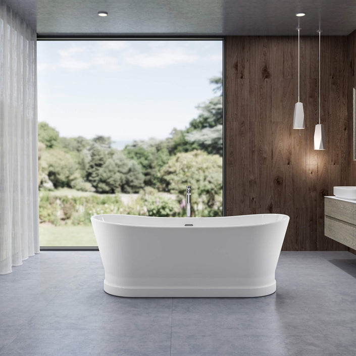 Charlotte Edwards Jupiter Gloss White Freestanding Bath