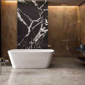 Charlote Edwards Mimas Gloss White Freestanding Bath