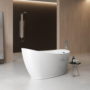 Charlotte Edwards Proteus Gloss White Freestanding Bath - bathlux.co.uk