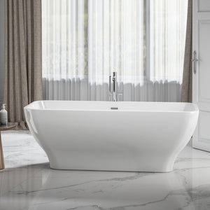 Charlotte Edwards Thebe Gloss White Freestanding Bath - bathlux.co.uk