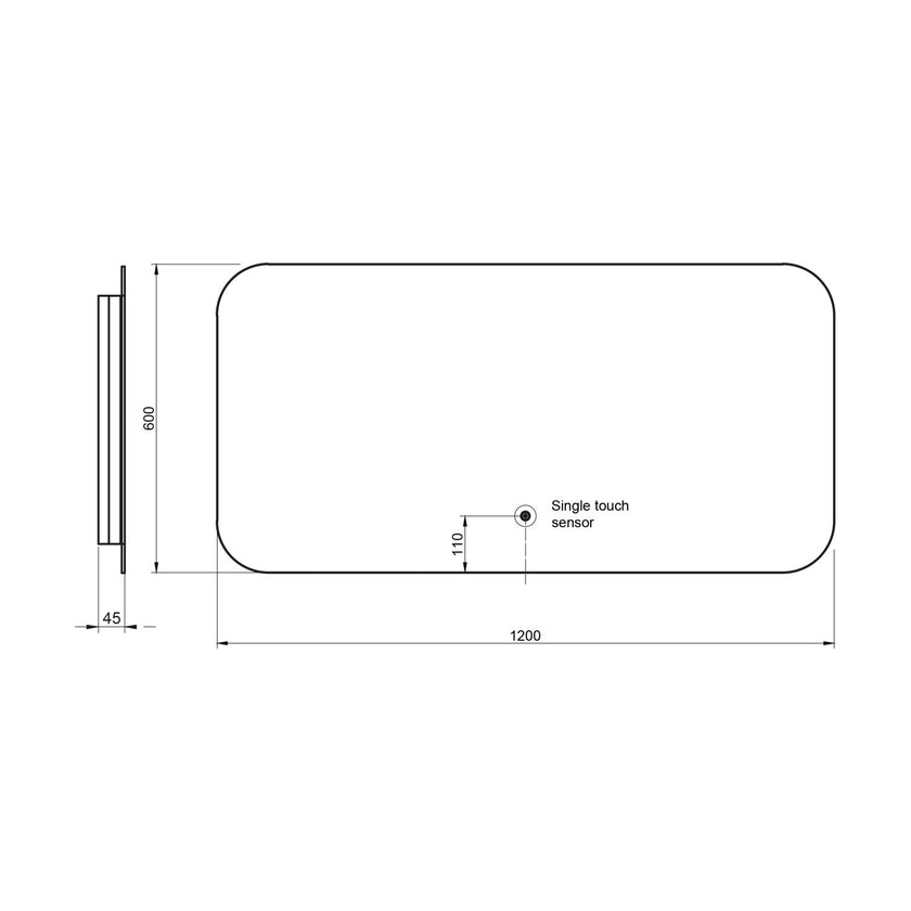 Aura LED Mirror W/Demister Pad