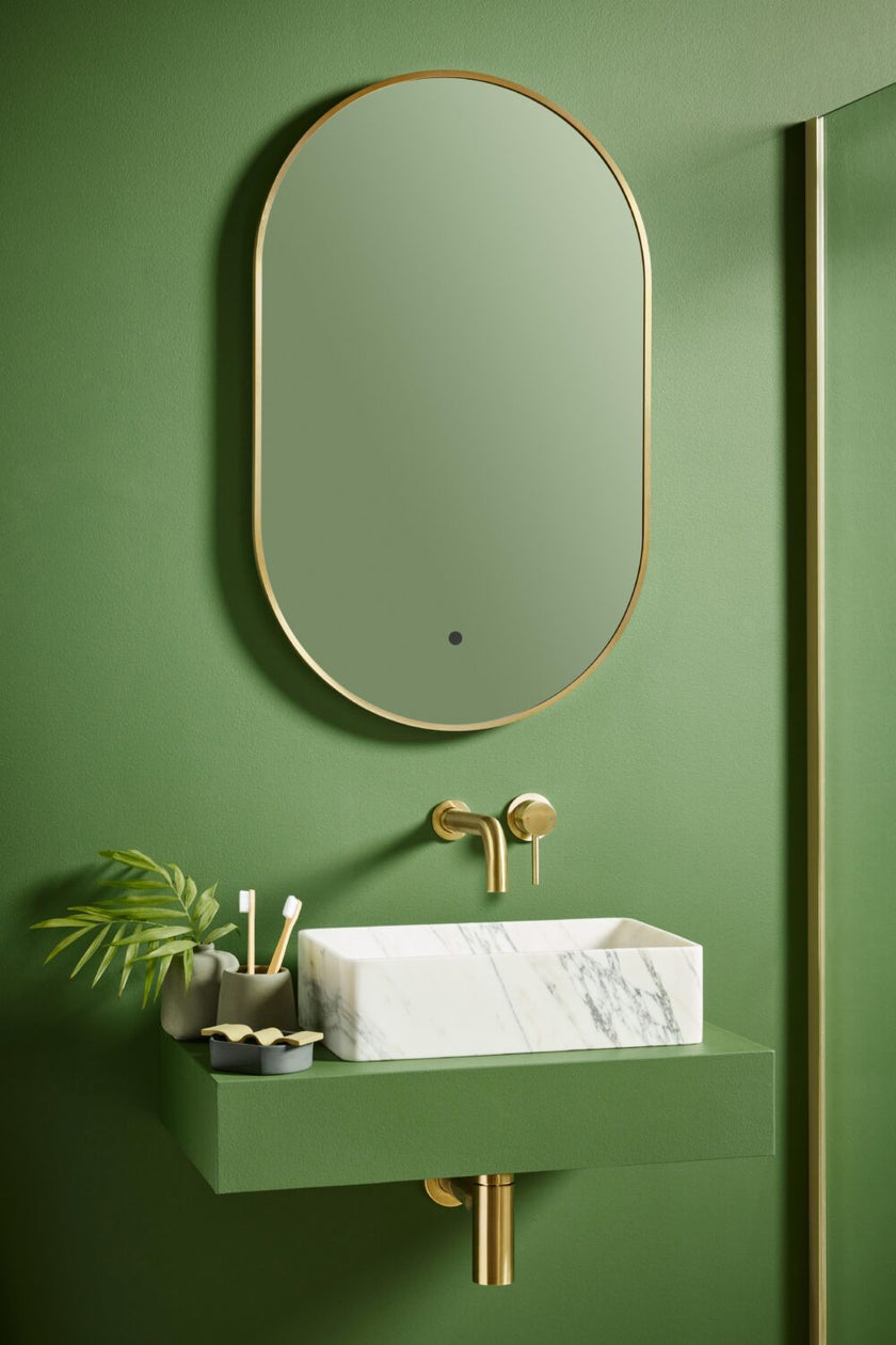 Aubrey LED Tablet 500x800 Mirror Frame