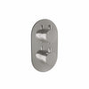 Oval Plate, 2 Hole, No knobs for Diverter