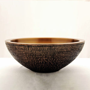 Copper Sink Rice Hammered Outside - Coppersmith Creations