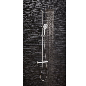 Round Thermostatic Bar Valve with Adjustable Rigid Riser