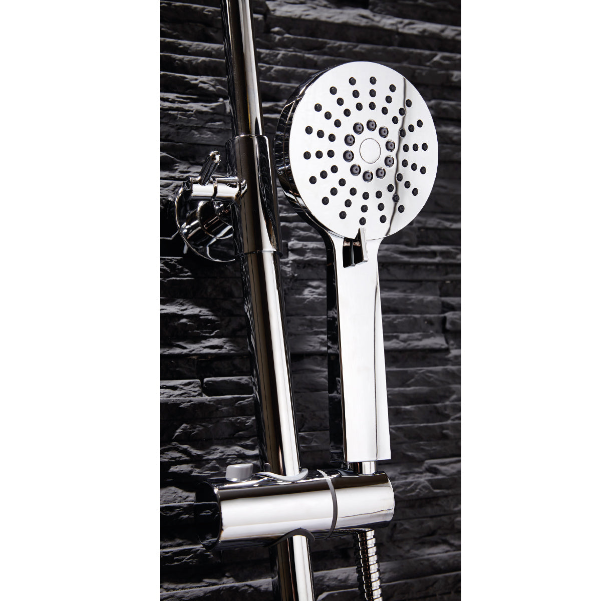 Round Thermostatic Bar Valve with Adjustable Rigid Riser