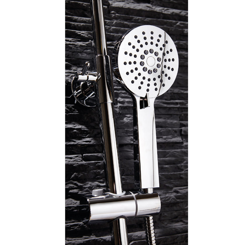 Round Thermostatic Bar Valve with Adjustable Rigid Riser