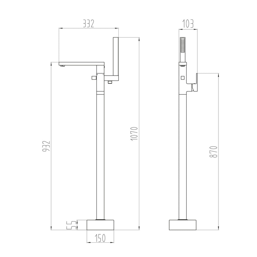 Lanza Freestanding Bath Tap