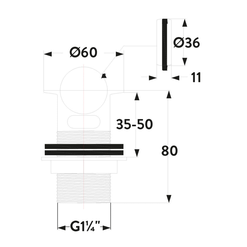 Swivel Top Slotted Basin Waste