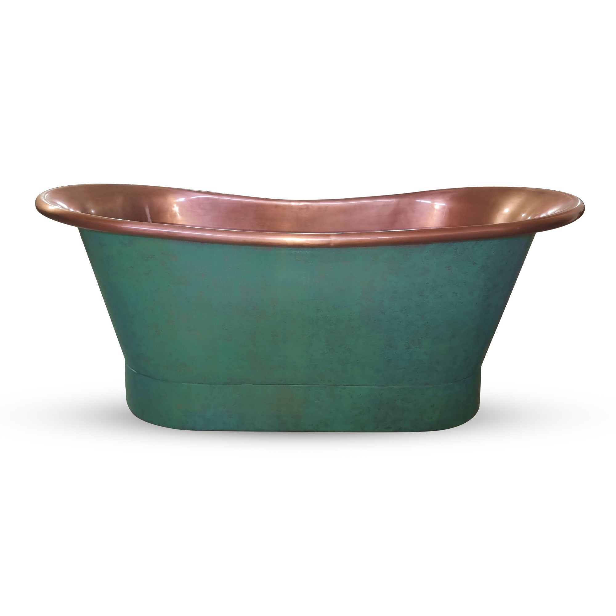 Coppersmith Creations Copper Green Patina variant 2 Freestanding Bath