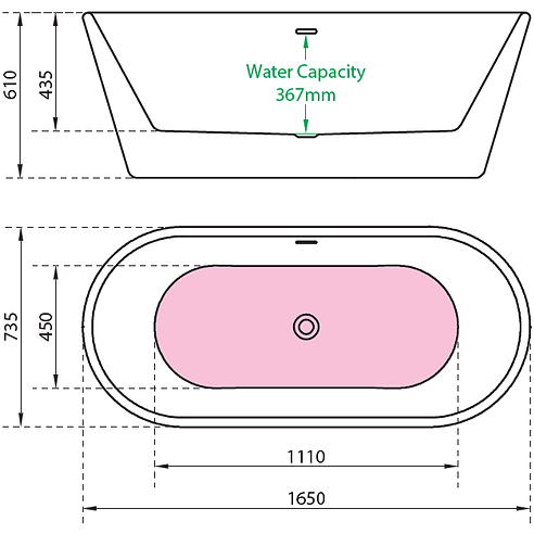 Charlotte Edwards Grosvenor Gloss White Freestanding Bath - bathlux.co.uk