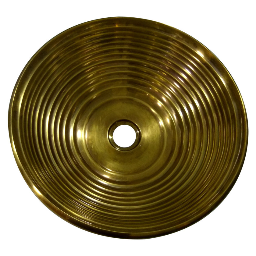 Cast Bronze Sink Round Antique Bronze Finish