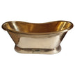 Coppersmith Polished Slanting Base Full Brass Freestanding Bath