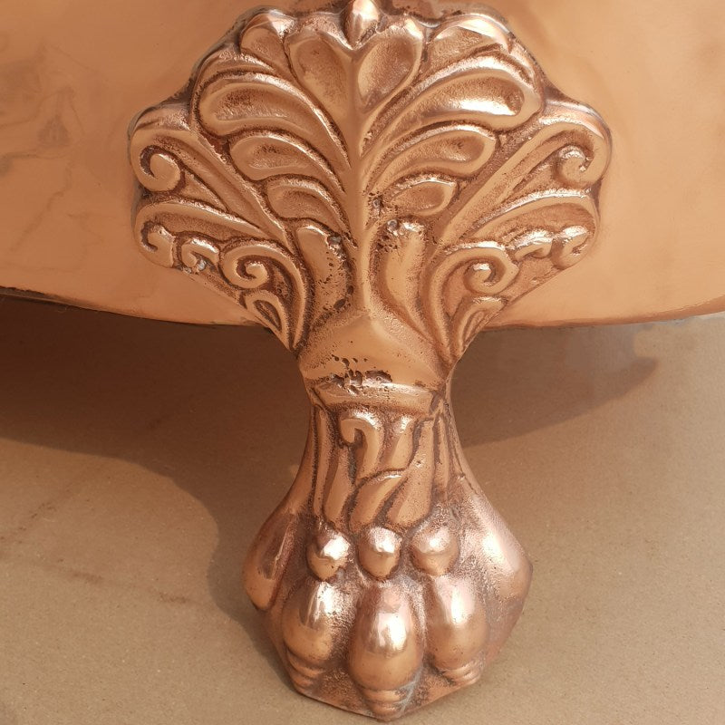 Coppersmith Creations Full Copper Bathtub Clawfoot Freestanding Bath