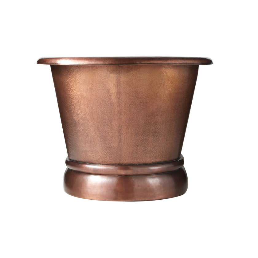 Coppersmith Creations Copper Pedestal Freestanding Bath