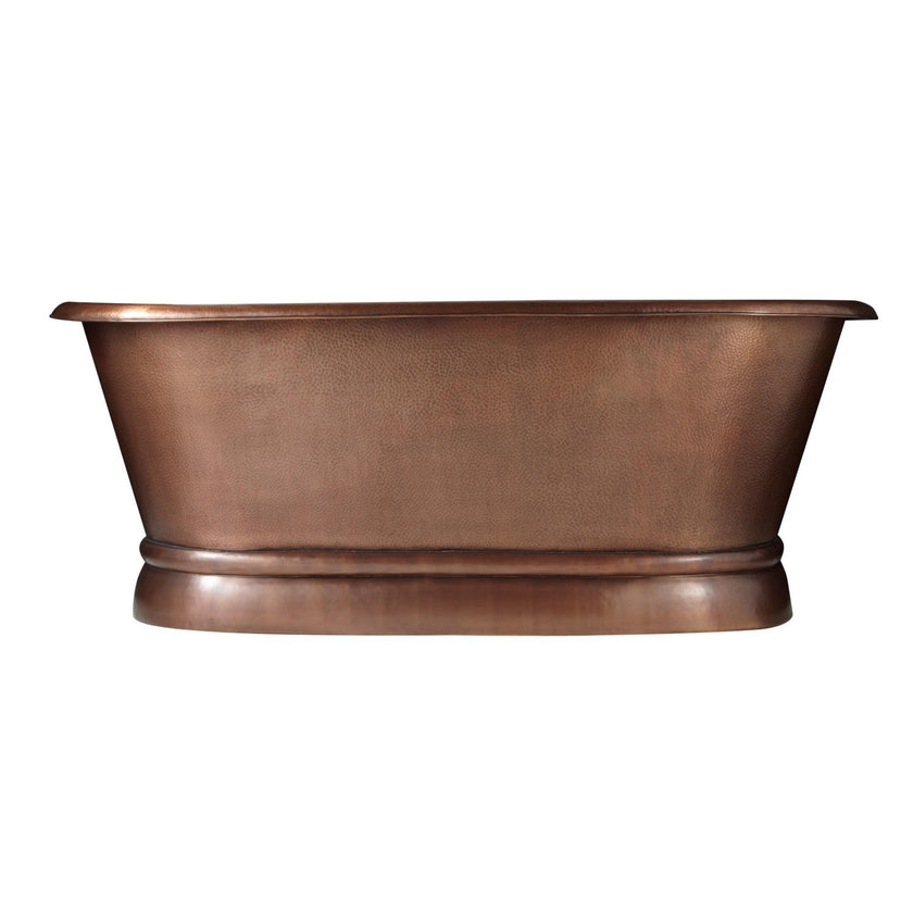 Coppersmith Creations Copper Pedestal Freestanding Bath