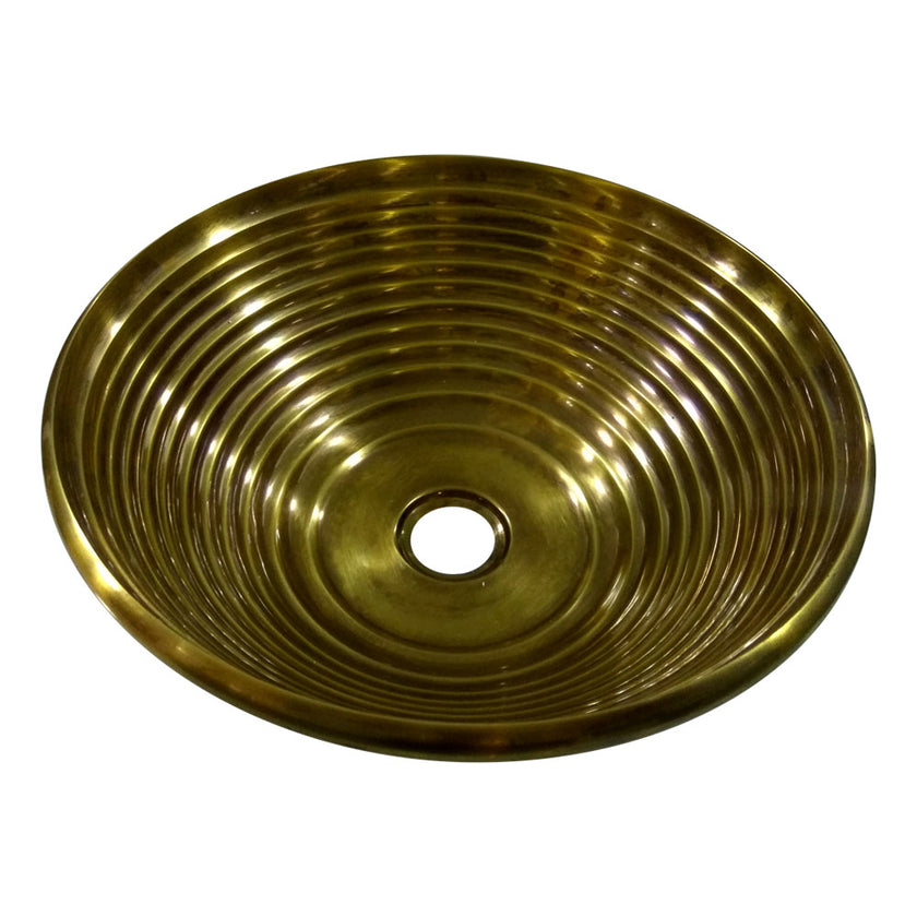 Cast Bronze Sink Round Antique Bronze Finish