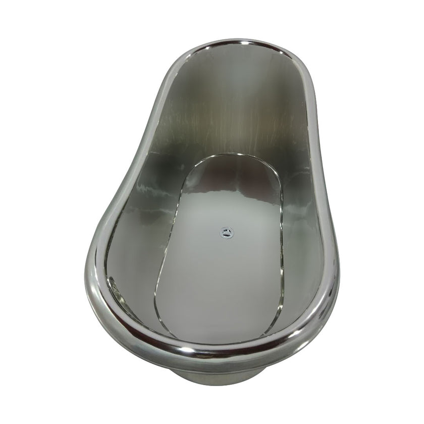 Coppersmith Copper Bathtub Full Nickel Finish Freestanding Bath