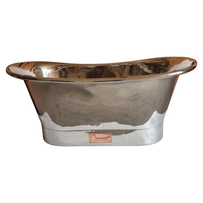 Coppersmith Creations Copper Nickel Freestanding Bath