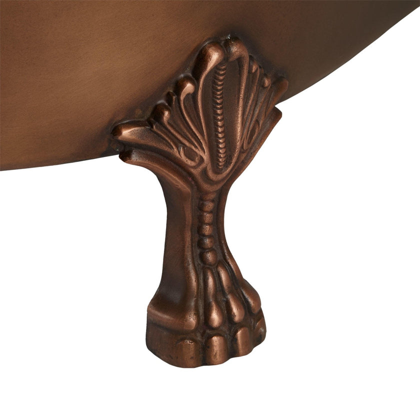 Coppersmith Copper Clawfoot Slipper Nickel Freestanding Bath