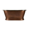 Coppersmith Copper Pedestal Tub Nickel Freestanding Bath