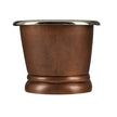 Coppersmith Copper Pedestal Tub Nickel Freestanding Bath