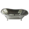 Coppersmith Creations Copper Clawfoot Full Nickel Freestanding Bath