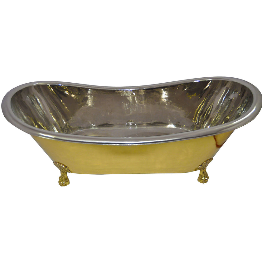 Coppersmith Clawfoot Brass Nickel Freestanding Bath