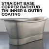 Coppersmith Creations Copper Tin Coated Freestanding Bath