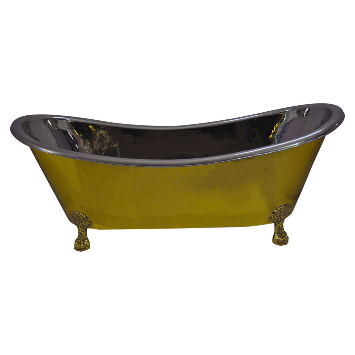 Coppersmith Clawfoot Brass Nickel Freestanding Bath