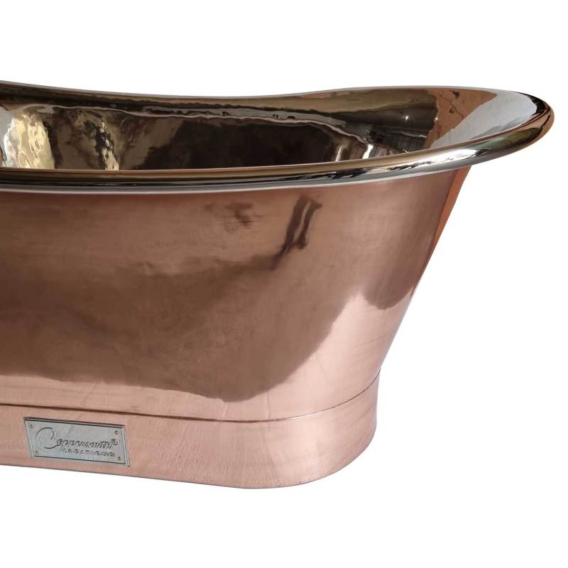 Coppersmith Creations Copper Freestanding Bath Nickel Inside