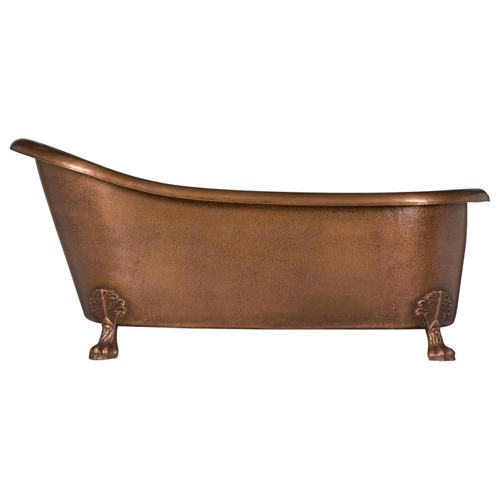 Coppersmith Hammered Copper Clawfoot Freestanding Bath