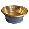 Coppersmith Round Polished Brass Matt Black Freestanding Bath