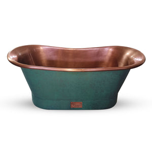 Coppersmith Creations Copper Green Patina variant 2 Freestanding Bath