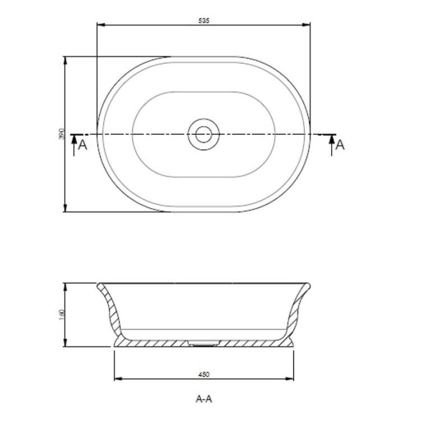 BC Designs Bampton Aurelius Countertop Basin