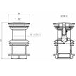 BC Designs Push Down Unslotted Basin Waste