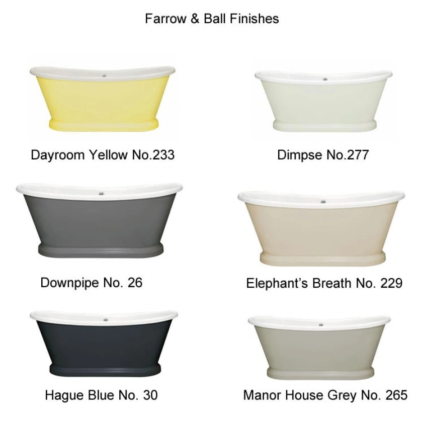 BC Designs Acrylic Freestanding Boat Bath - All Sizes