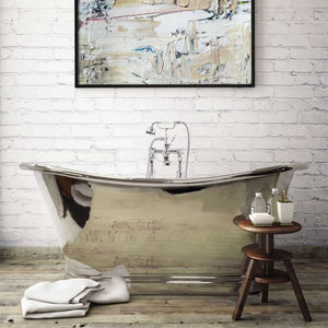 BC Designs Nickel Freestanding Boat Bath All Sizes